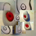 red bellybutton stones