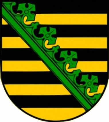 The coat of arms of SAXONY.