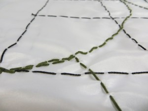 Close up detail of stitch